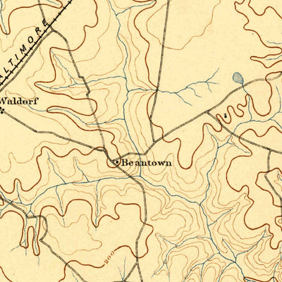 United States Geological Survey Brandywine, MD (1895, 62500-Scale) digital map