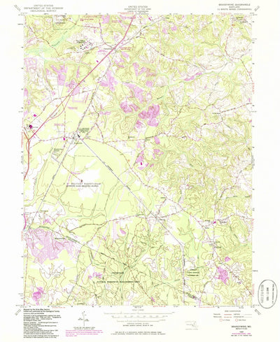 United States Geological Survey Brandywine, MD (1956, 24000-Scale) digital map