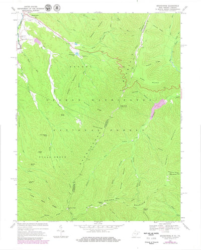 United States Geological Survey Brandywine, WV-VA (1969, 24000-Scale) digital map