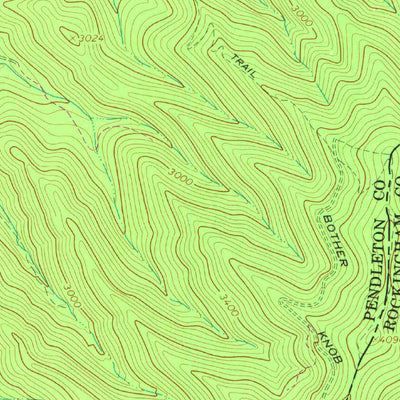 United States Geological Survey Brandywine, WV-VA (1969, 24000-Scale) digital map