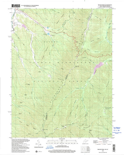 United States Geological Survey Brandywine, WV-VA (1999, 24000-Scale) digital map