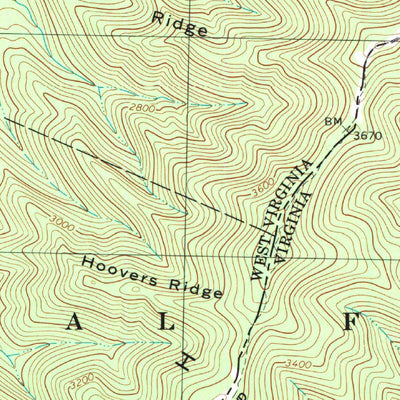 United States Geological Survey Brandywine, WV-VA (1999, 24000-Scale) digital map