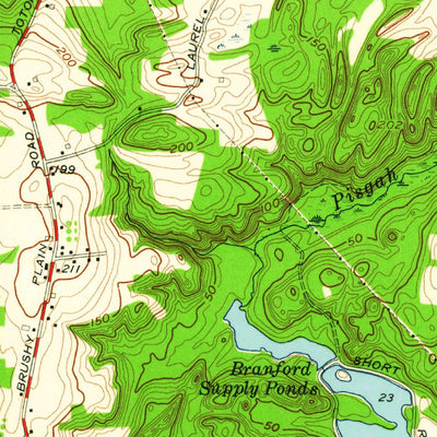 United States Geological Survey Branford, CT (1954, 24000-Scale) digital map