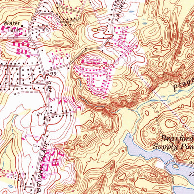 United States Geological Survey Branford, CT (1967, 24000-Scale) digital map