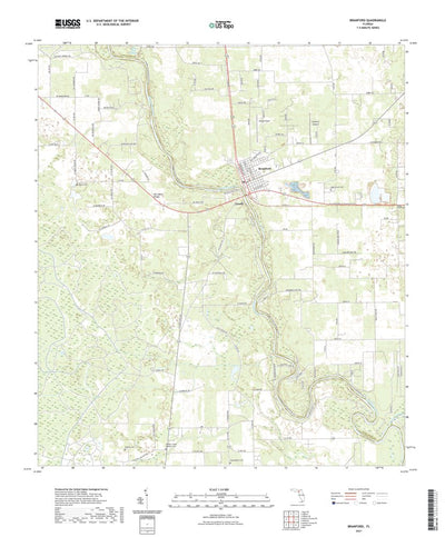 United States Geological Survey Branford, FL (2021, 24000-Scale) digital map