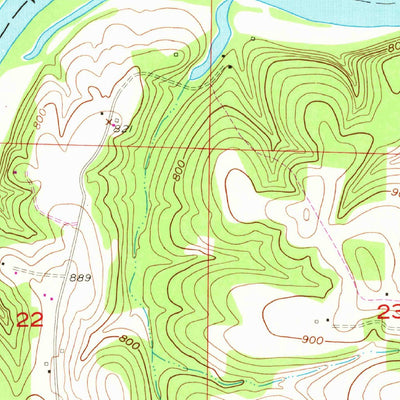 United States Geological Survey Branson, MO (1956, 24000-Scale) digital map