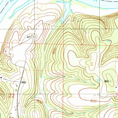 United States Geological Survey Branson, MO (1989, 24000-Scale) digital map