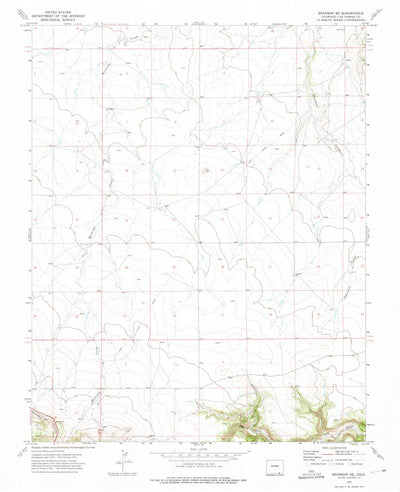 United States Geological Survey Branson SE, CO (1972, 24000-Scale) digital map