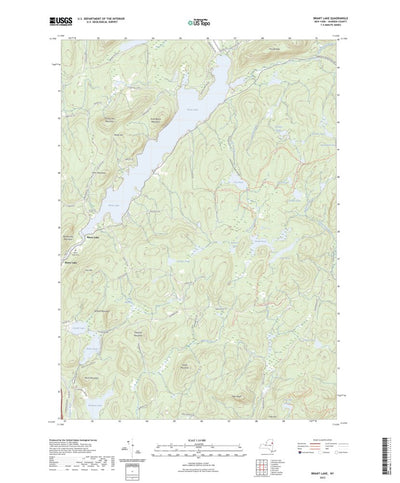 United States Geological Survey Brant Lake, NY (2023, 24000-Scale) digital map