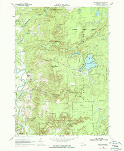 United States Geological Survey Brantingham, NY (1966, 24000-Scale) digital map