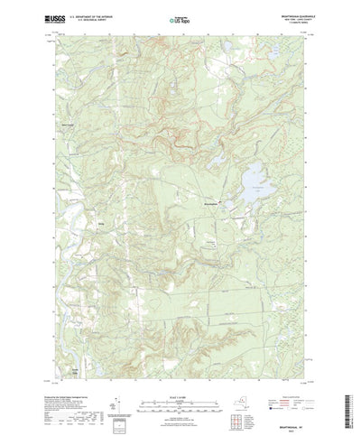 United States Geological Survey Brantingham, NY (2023, 24000-Scale) digital map