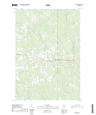 United States Geological Survey Brantwood, WI (2023, 24000-Scale) digital map