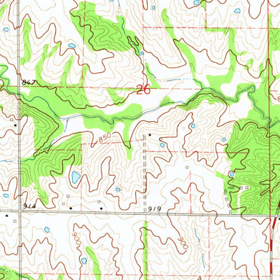United States Geological Survey Brashear, MO (1966, 24000-Scale) digital map
