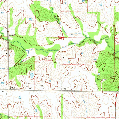 United States Geological Survey Brashear, MO (1966, 24000-Scale) digital map