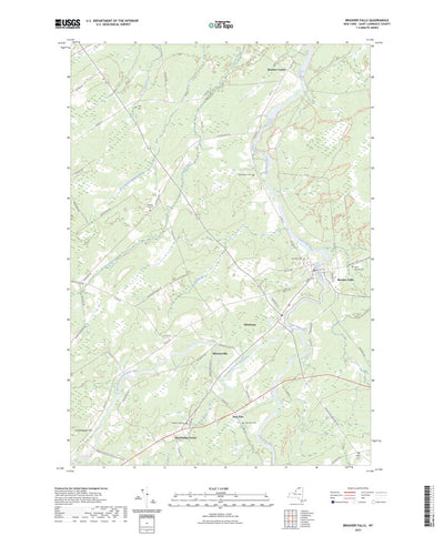 United States Geological Survey Brasher Falls, NY (2023, 24000-Scale) digital map