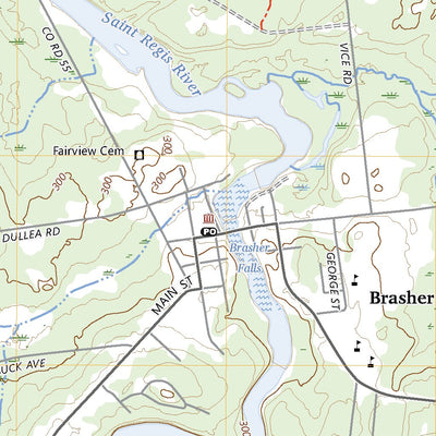 United States Geological Survey Brasher Falls, NY (2023, 24000-Scale) digital map