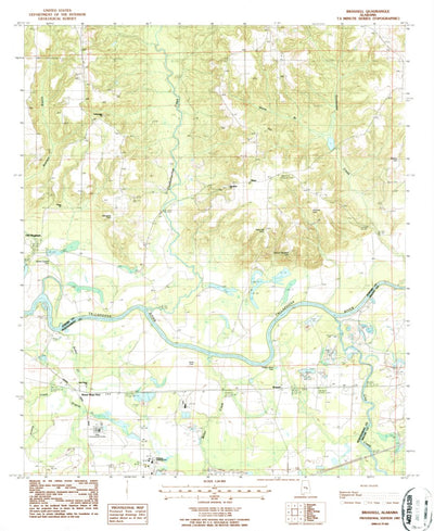United States Geological Survey Brassell, AL (1987, 24000-Scale) digital map
