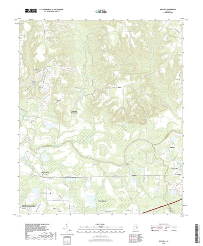United States Geological Survey Brassell, AL (2020, 24000-Scale) digital map