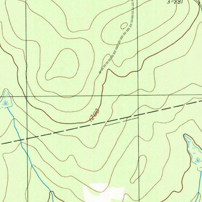 United States Geological Survey Brassua Lake East, ME (1988, 24000-Scale) digital map