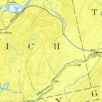 United States Geological Survey Brassua Lake, ME (1921, 62500-Scale) digital map