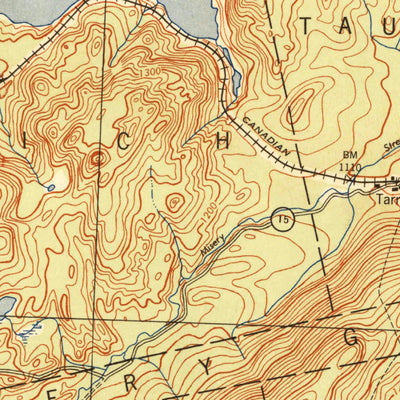 United States Geological Survey Brassua Lake, ME (1944, 62500-Scale) digital map
