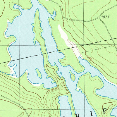 United States Geological Survey Brassua Lake West, ME (1988, 24000-Scale) digital map