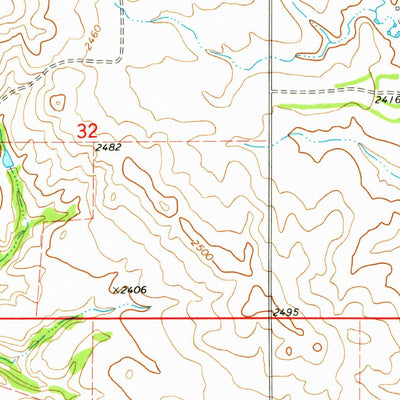 United States Geological Survey Bratburg Butte, ND (1973, 24000-Scale) digital map