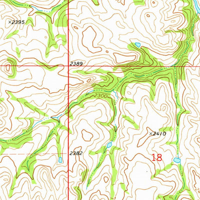 United States Geological Survey Bratburg Butte, ND (1973, 24000-Scale) digital map