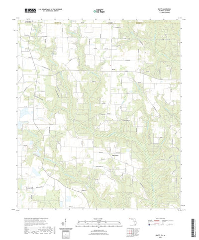 United States Geological Survey Bratt, FL (2021, 24000-Scale) digital map