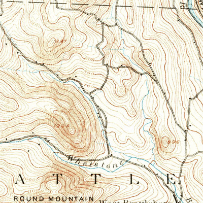 United States Geological Survey Brattleboro, VT-NH (1891, 62500-Scale) digital map