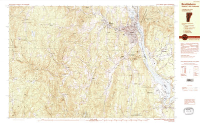 United States Geological Survey Brattleboro, VT-NH (1984, 25000-Scale) digital map