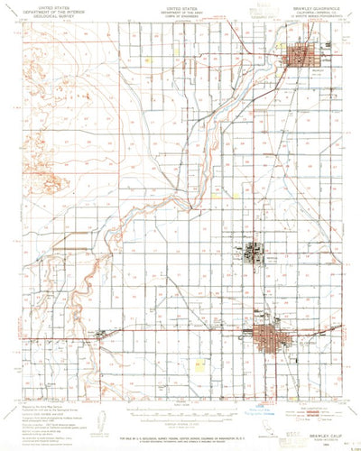 United States Geological Survey Brawley, CA (1940, 62500-Scale) digital map