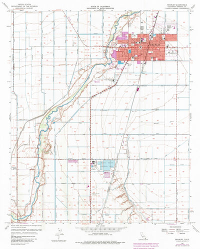 United States Geological Survey Brawley, CA (1957, 24000-Scale) digital map