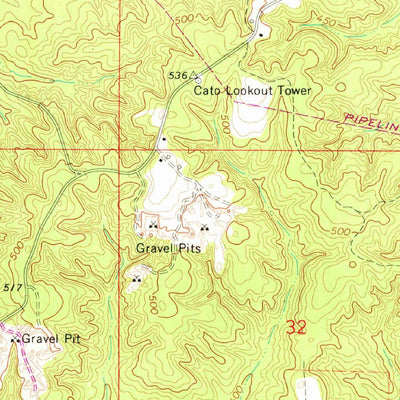 United States Geological Survey Braxton, MS (1968, 24000-Scale) digital map