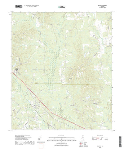 United States Geological Survey Braxton, MS (2020, 24000-Scale) digital map