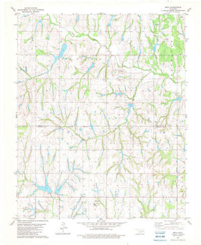United States Geological Survey Bray, OK (1982, 24000-Scale) digital map