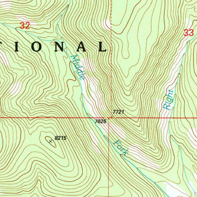 United States Geological Survey Brays Canyon, MT (1997, 24000-Scale) digital map