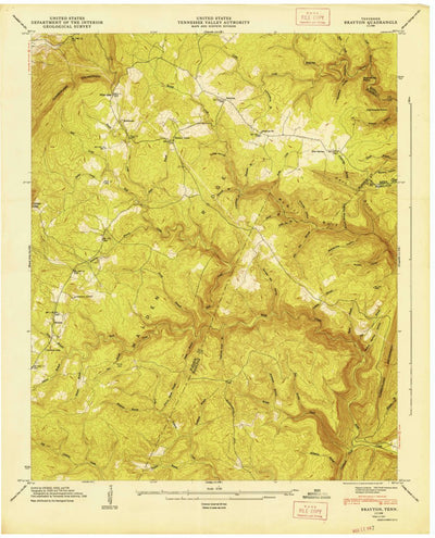 United States Geological Survey Brayton, TN (1947, 24000-Scale) digital map