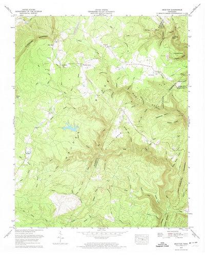 United States Geological Survey Brayton, TN (1972, 24000-Scale) digital map