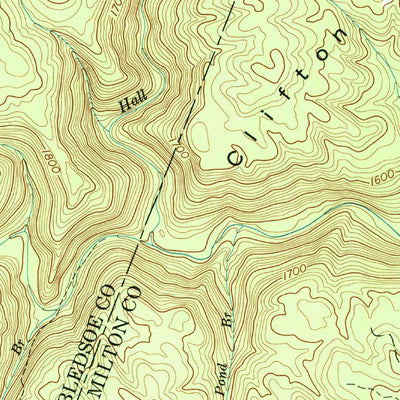 United States Geological Survey Brayton, TN (1972, 24000-Scale) digital map