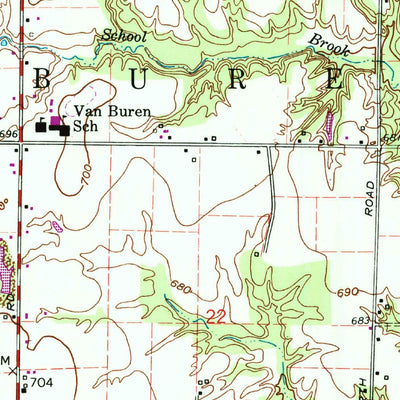 United States Geological Survey Brazil East, IN (1960, 24000-Scale) digital map
