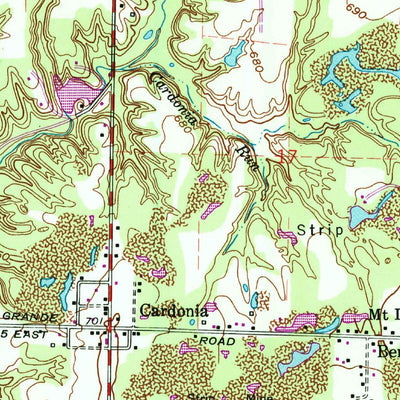 United States Geological Survey Brazil East, IN (1960, 24000-Scale) digital map