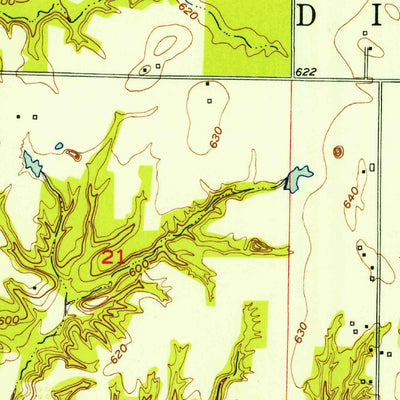 United States Geological Survey Brazil West, IN (1950, 24000-Scale) digital map