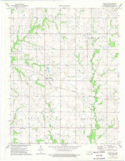 United States Geological Survey Brazilton, KS (1973, 24000-Scale) digital map