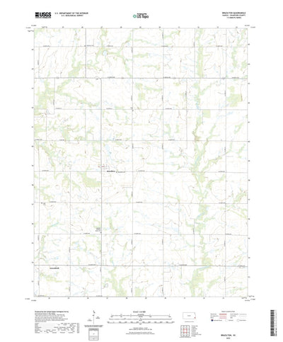 United States Geological Survey Brazilton, KS (2022, 24000-Scale) digital map