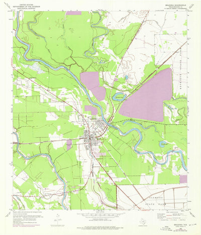 United States Geological Survey Brazoria, TX (1952, 24000-Scale) digital map
