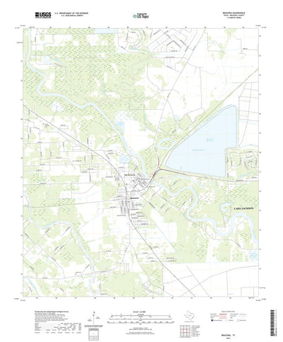 United States Geological Survey Brazoria, TX (2022, 24000-Scale) digital map