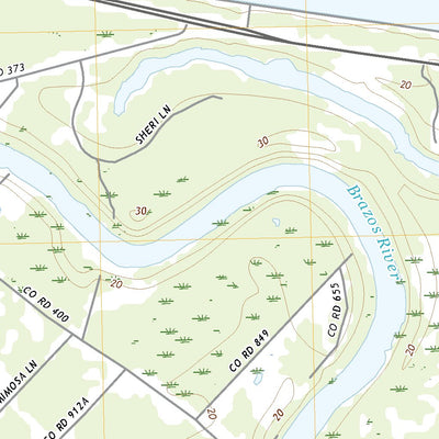 United States Geological Survey Brazoria, TX (2022, 24000-Scale) digital map