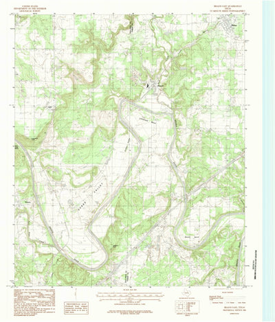 United States Geological Survey Brazos East, TX (1984, 24000-Scale) digital map