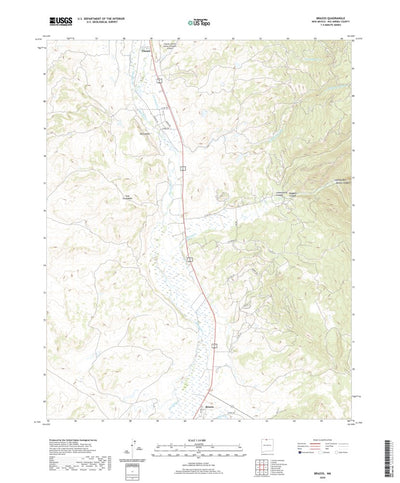 United States Geological Survey Brazos, NM (2020, 24000-Scale) digital map